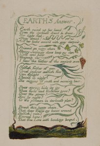 「はじめに」、1794年「Songs of Experience」のプレート33（水彩でレリーフエッチング） 作： William Blake
